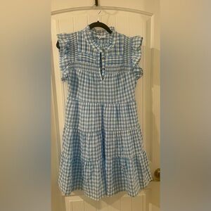 THML blue and white dress